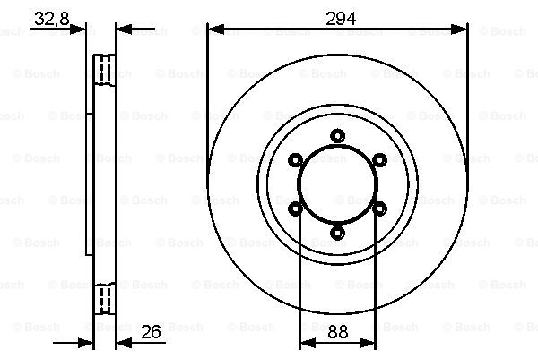 BOSCH 0 986 479 416 Discofreno-Discofreno-Ricambi Euro