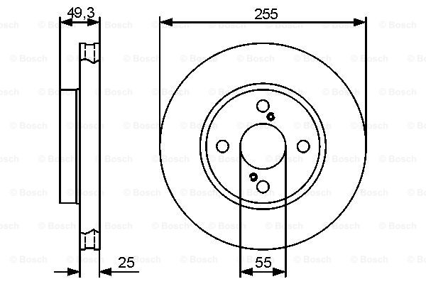 BOSCH 0 986 479 422 Brake Disc