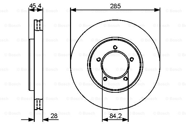 BOSCH 0 986 479 427 Brake Disc