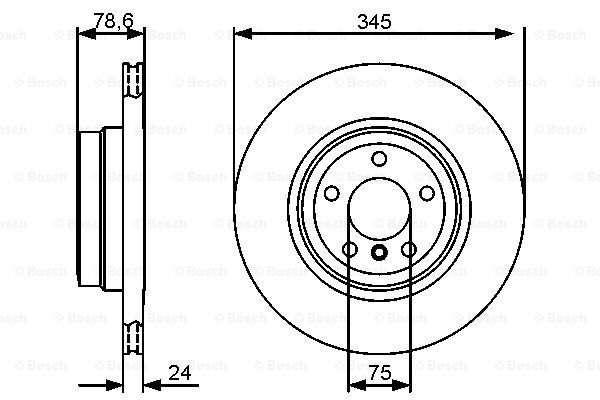 BOSCH 0 986 479 443 Disc frana