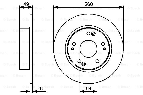 BOSCH 0 986 479 450 Disc frana