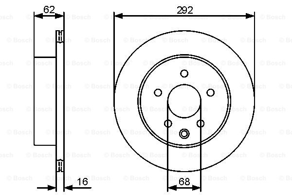 BOSCH 0 986 479 C12 Discofreno-Discofreno-Ricambi Euro