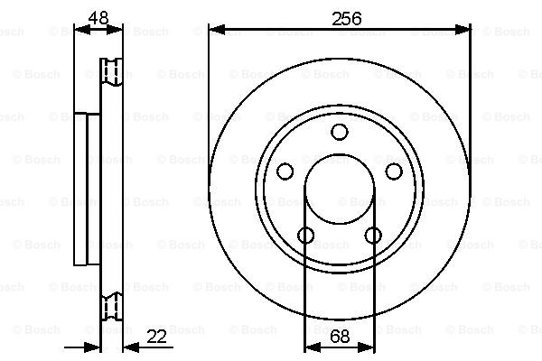 BOSCH 0 986 479 463 Discofreno-Discofreno-Ricambi Euro