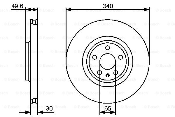 BOSCH 0 986 479 464 Discofreno-Discofreno-Ricambi Euro