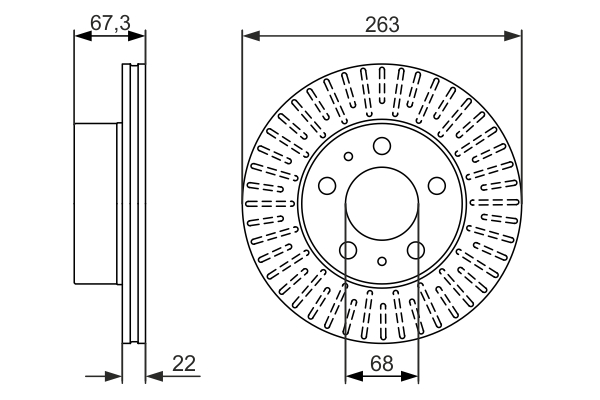 BOSCH 0 986 479 480 Discofreno-Discofreno-Ricambi Euro