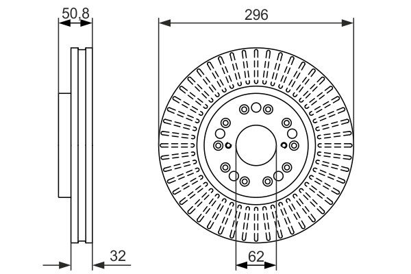 BOSCH 0 986 479 485 Discofreno-Discofreno-Ricambi Euro