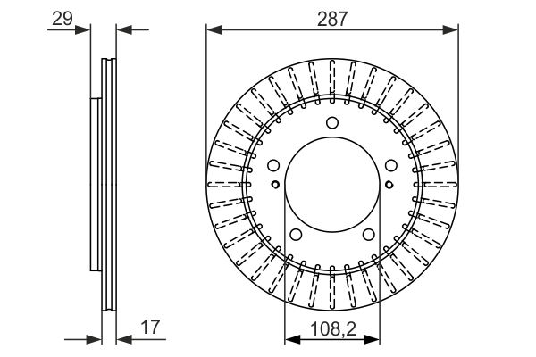 BOSCH 0 986 479 486 Discofreno-Discofreno-Ricambi Euro