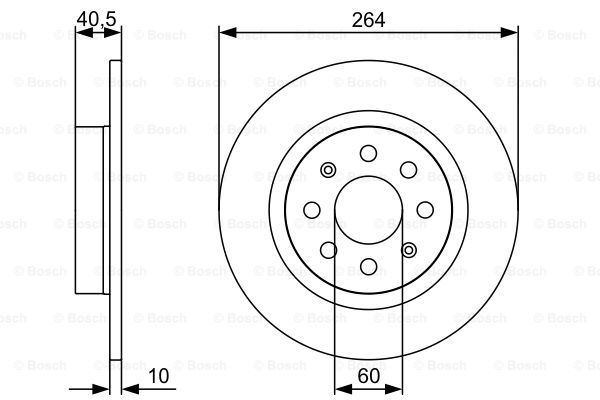 BOSCH 0 986 479 517 Discofreno-Discofreno-Ricambi Euro