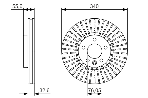 BOSCH 0 986 479 546 Discofreno-Discofreno-Ricambi Euro