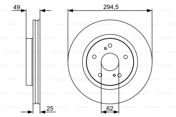 BOSCH 0 986 479 559 Discofreno-Discofreno-Ricambi Euro