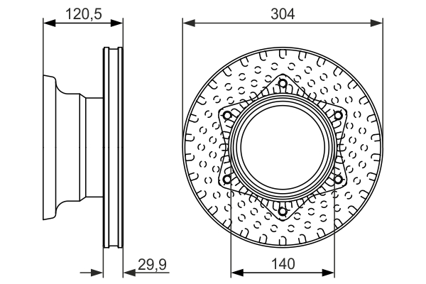 BOSCH 0 986 479 601 Brake Disc