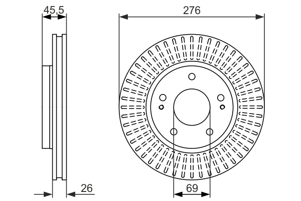 BOSCH 0 986 479 604 Discofreno-Discofreno-Ricambi Euro