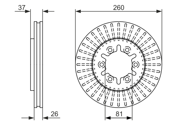 BOSCH 0 986 479 605 Discofreno-Discofreno-Ricambi Euro