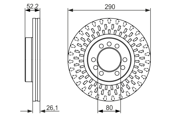 BOSCH 0 986 479 626 Discofreno-Discofreno-Ricambi Euro