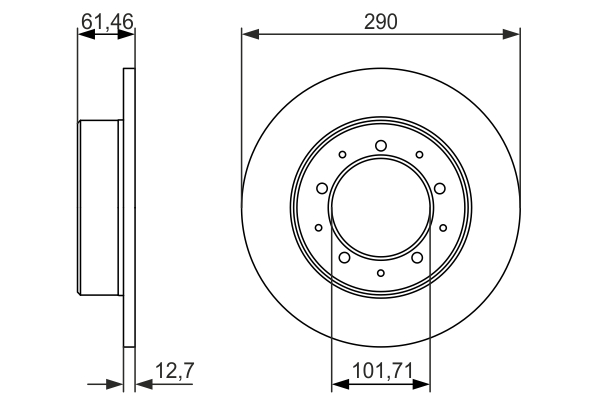 BOSCH 0 986 479 631 Brake Disc