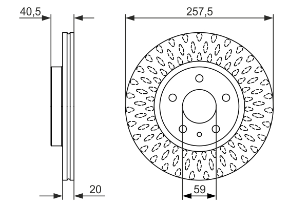 BOSCH 0 986 479 647 Brake Disc