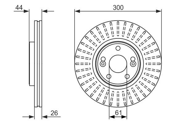 BOSCH 0 986 479 668 Discofreno-Discofreno-Ricambi Euro