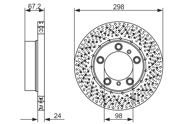 BOSCH 0 986 479 675 Discofreno-Discofreno-Ricambi Euro