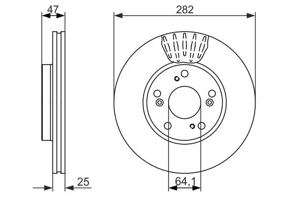 BOSCH 0 986 479 686 Discofreno-Discofreno-Ricambi Euro