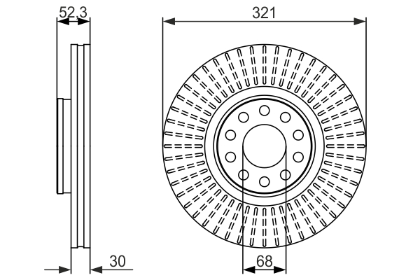 BOSCH 0 986 479 690 Discofreno-Discofreno-Ricambi Euro