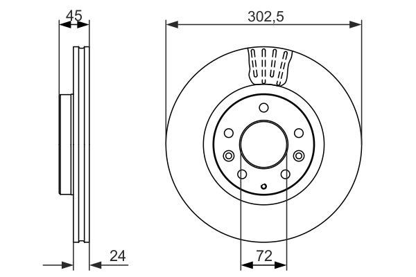 BOSCH 0 986 479 700 Brake Disc