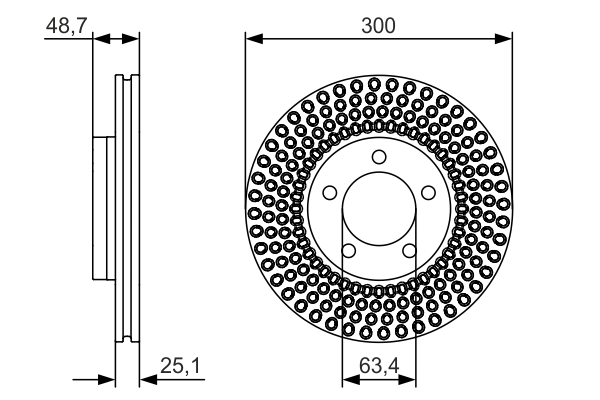 BOSCH 0 986 479 701 Discofreno-Discofreno-Ricambi Euro