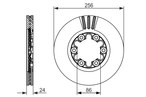 BOSCH 0 986 479 712 Discofreno-Discofreno-Ricambi Euro