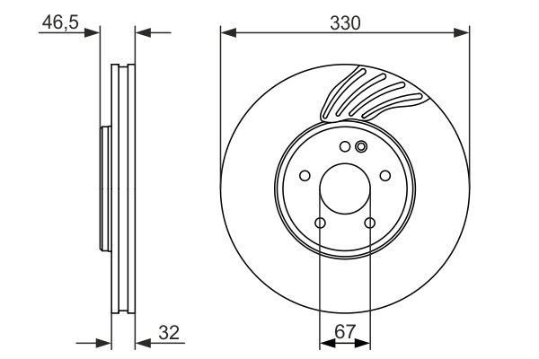 BOSCH 0 986 479 719 Discofreno-Discofreno-Ricambi Euro