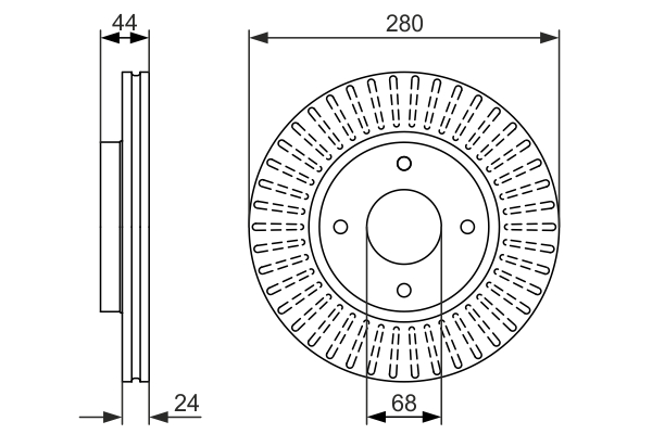 BOSCH 0 986 479 737 Disc frana