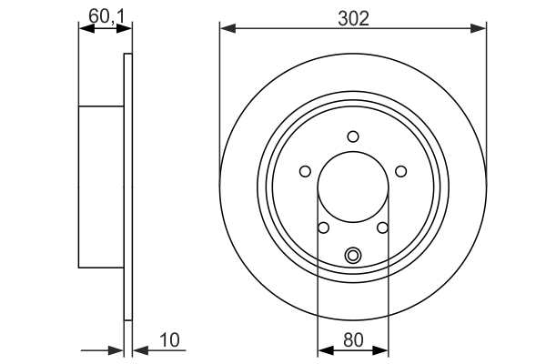 BOSCH 0 986 479 746 Brake Disc