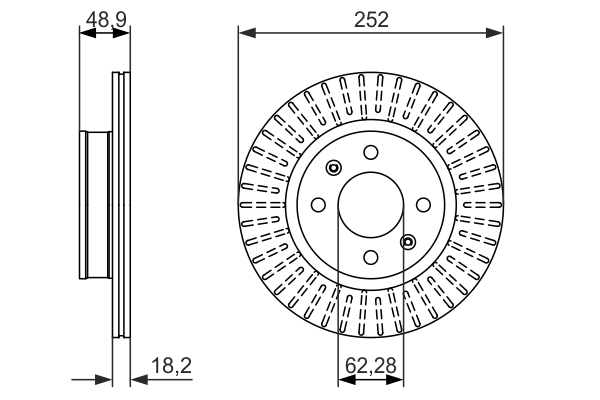 BOSCH 0 986 479 770 Discofreno-Discofreno-Ricambi Euro