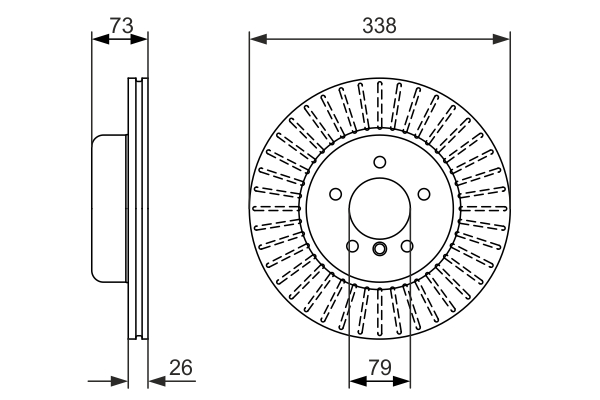 BOSCH 0 986 479 773 Discofreno-Discofreno-Ricambi Euro