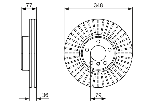 BOSCH 0 986 479 774 Discofreno-Discofreno-Ricambi Euro