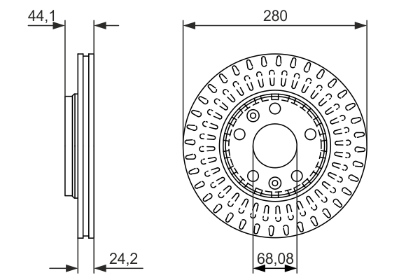 BOSCH 0 986 479 777 Brake Disc