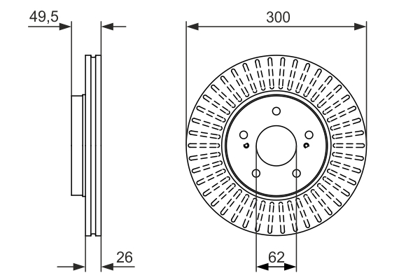 BOSCH 0 986 479 787 Discofreno-Discofreno-Ricambi Euro