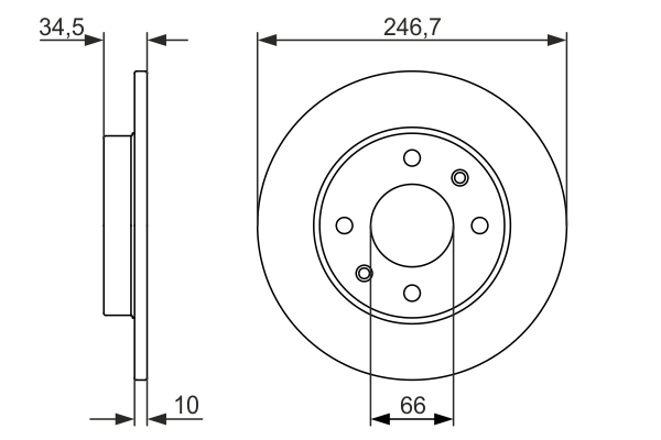 BOSCH 0 986 479 827 Brake Disc