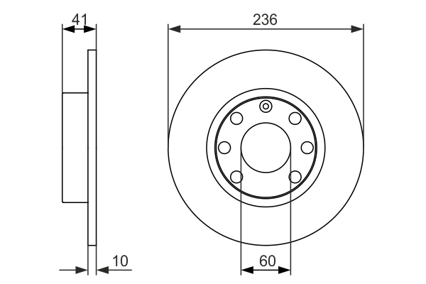 BOSCH 0 986 479 829 Brake Disc