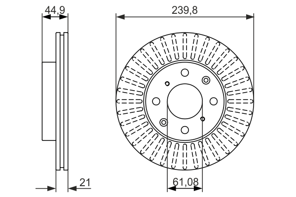 BOSCH 0 986 479 832 Brake Disc