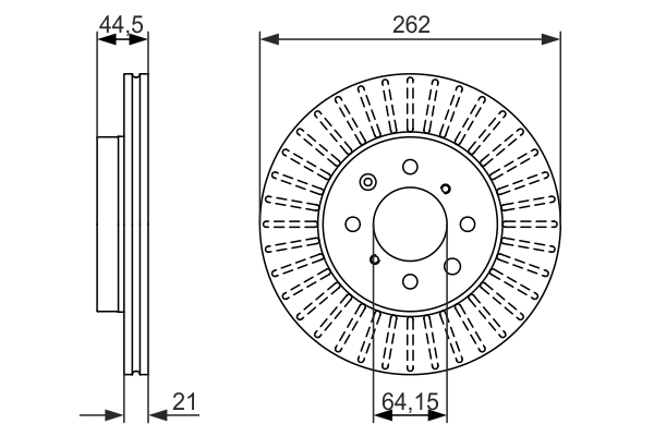 BOSCH 0 986 479 838 Brake Disc