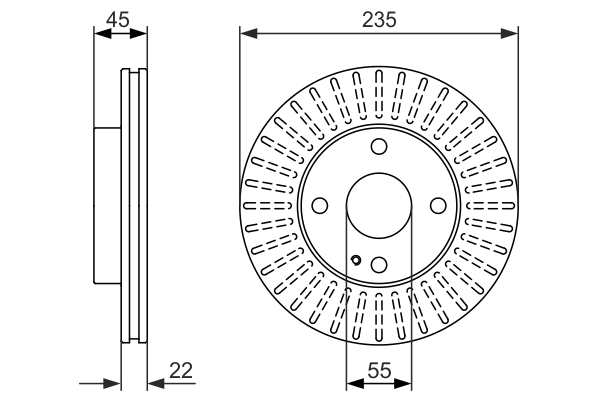 BOSCH 0 986 479 842 Brake Disc