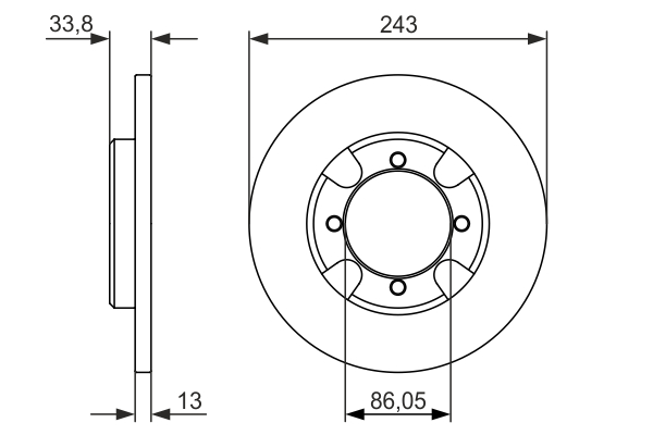 BOSCH 0 986 479 846 Bremsscheibe