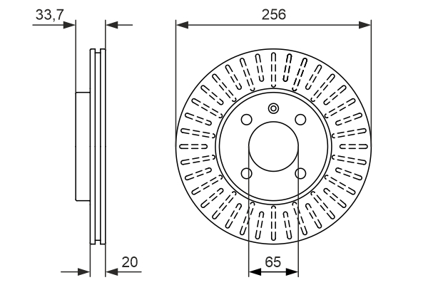 BOSCH 0 986 479 853 Brake Disc