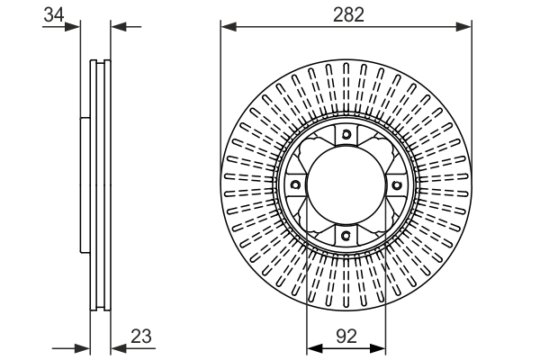 BOSCH 0 986 479 868 Brake Disc