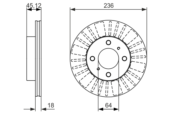 BOSCH 0 986 479 883 Brake Disc