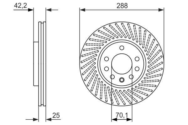 BOSCH 0 986 479 884 Brake Disc