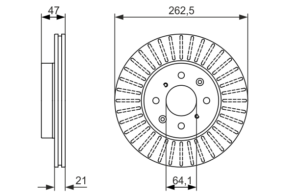 BOSCH 0 986 479 896 Brake Disc