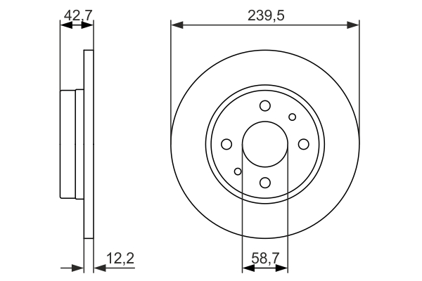 BOSCH 0 986 479 905 Brake Disc