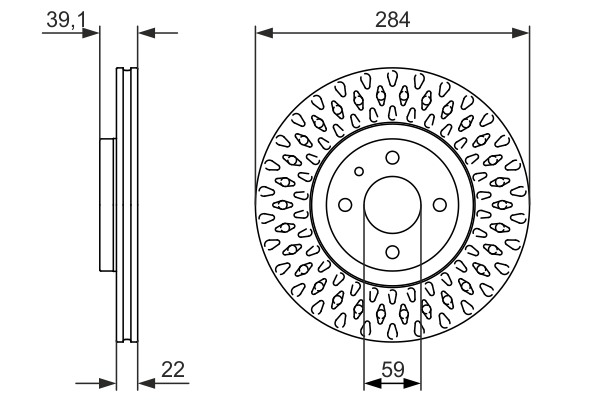 BOSCH 0 986 479 907 Brake Disc