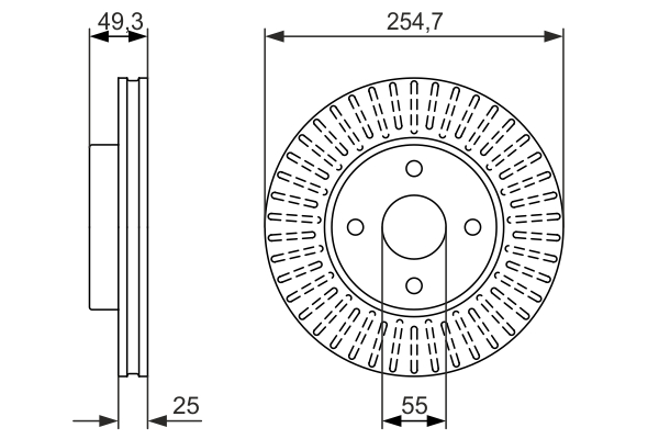 BOSCH 0 986 479 935 Brake Disc