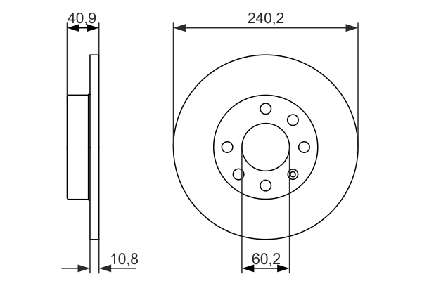 BOSCH 0 986 479 959 Brake Disc